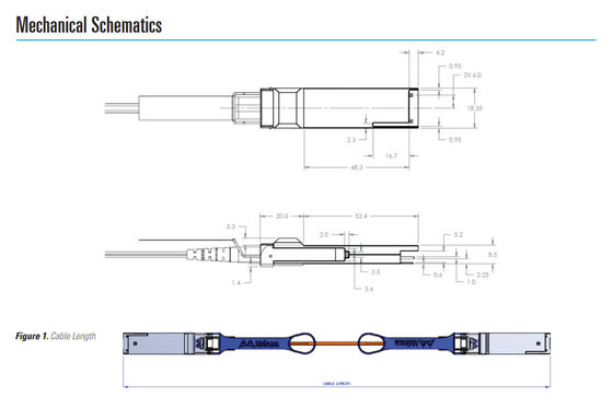 10m QSFP + Kabel Mellanox AOC MC220731V-010 IB FDR Naikkan VPI Ke 56Gb/S