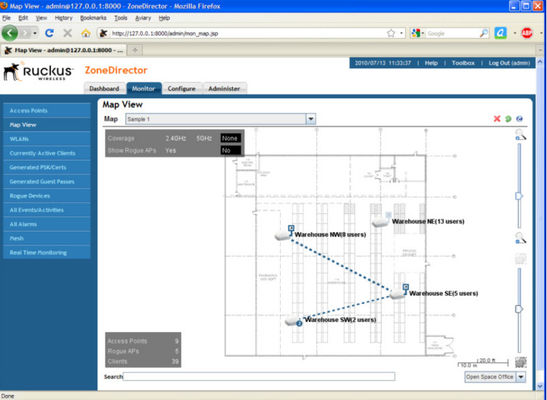 jaringan ZoneDirector 3000 Ruckus Wireless Controller ZD3050 AC3050 Berlisensi 100-250V