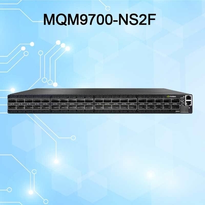 MQM9790-NS2F Mellanox Network Switch P2C Airflow 64 Port NDR 32 OSFP Port Tidak dikelola