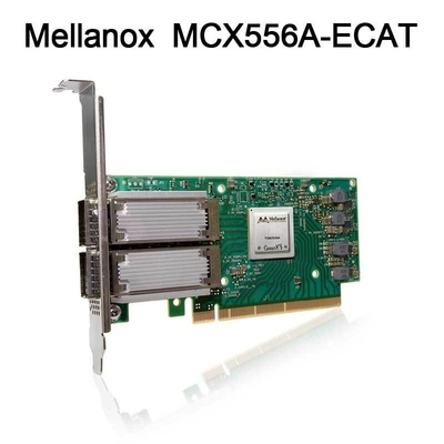 ConnectX-5 VPI Mellanox Kartu Adaptor Jaringan PCIe3.0 MCX556A-ECAT