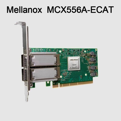 ConnectX-5 VPI Mellanox Kartu Adaptor Jaringan PCIe3.0 MCX556A-ECAT