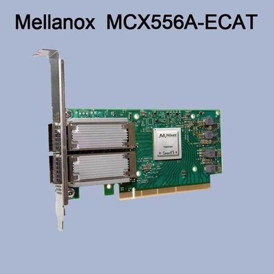 ConnectX-5 VPI Mellanox Kartu Adaptor Jaringan PCIe3.0 MCX556A-ECAT