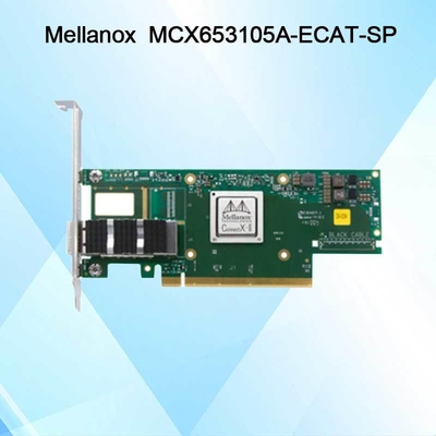 NVIDIA MCX653105A-ECAT-SP ConnectX6 OSFP56 OSFP56 EDR 100GB/S Kartu Jaringan VPI Infiniband