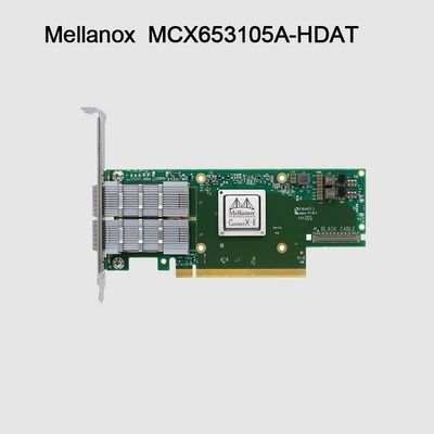200GbE Mellanox Sfp Pcie Card Nic Antarmuka Jaringan MCX653105A-HDAT ConnectX-6