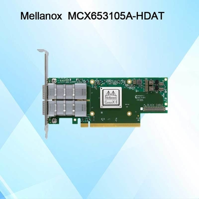 200GbE Mellanox Sfp Pcie Card Nic Antarmuka Jaringan MCX653105A-HDAT ConnectX-6