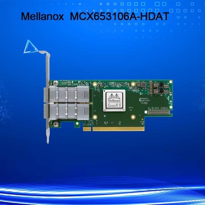 Kartu Jaringan Mellanox ConnectX-6 MCX653106A-HDAT VPI 200Gb/S InfiniBand dan Ethernet