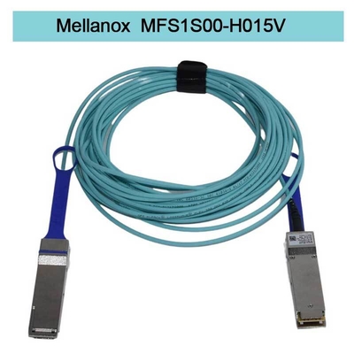 Kabel Mellanox AOC DAC MFS1S00-H015V Kabel Serat Aoc Koneksi Pusat Data Cepat Efisien 100GbE 25GbE