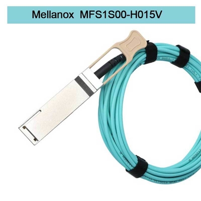 Kabel Mellanox AOC DAC MFS1S00-H015V Kabel Serat Aoc Koneksi Pusat Data Cepat Efisien 100GbE 25GbE