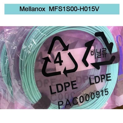 Kabel Mellanox AOC DAC MFS1S00-H015V Kabel Serat Aoc Koneksi Pusat Data Cepat Efisien 100GbE 25GbE