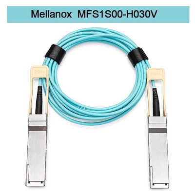 MFS1S00-H030V ((980-9I440-00H030) Kabel Jaringan Aoc IB HDR Hingga 200Gb/S QSFP56 30m 200GBase-AOC QSFP56 Ke QSFP56