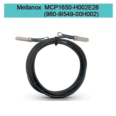 MCP1650-H002E26(980-9I549-00H002) Kabel Mellanox Dac Passive Copper Ib HDR Hingga 200GB/S Qsfp56 2M