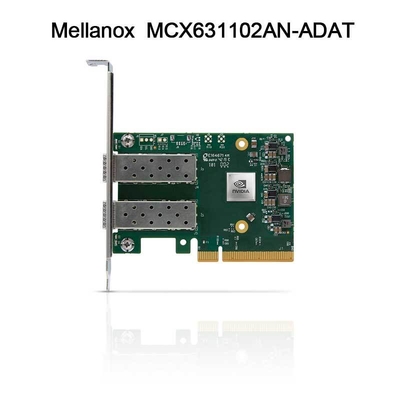 Kartu Jaringan Nic Mellanox 25GB MCX631102AN-ADAT Dual Port SFP28 PCIE 4.0 X8