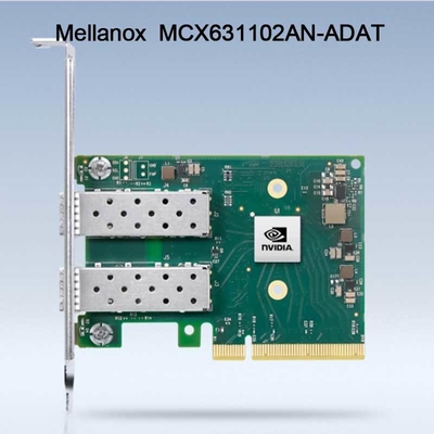 Kartu Jaringan Nic Mellanox 25GB MCX631102AN-ADAT Dual Port SFP28 PCIE 4.0 X8