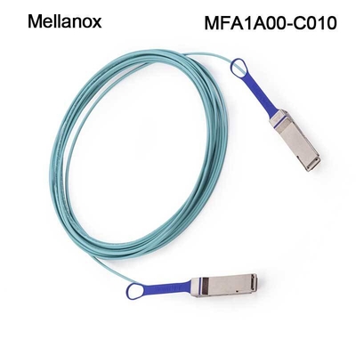 100GbE LSZH Mellanox QSFP28 Kabel Optik Aktif AOC MFA1A00-C010 10m