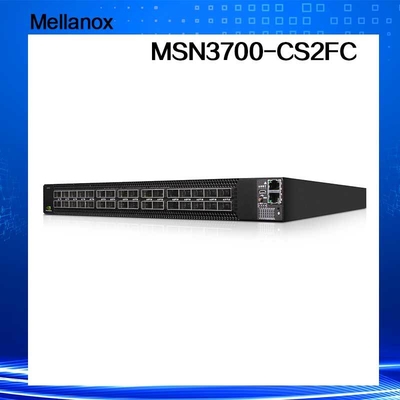 Cumulus Linux 2 PSU AC Mellanox Network Switch MSN3700 - CS2FC 100GbE 1U 32 Port QSFP28