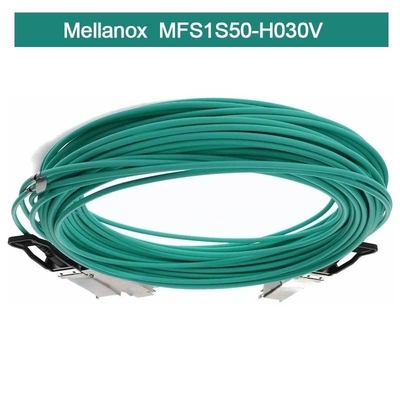 Infiniband Mellanox AOC MFS1S50-H030V VPI HDR & ETH 2x100Gb/S 30M QSFP56 baru dan asli