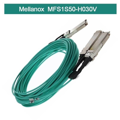 Infiniband Mellanox AOC MFS1S50-H030V VPI HDR & ETH 2x100Gb/S 30M QSFP56 baru dan asli