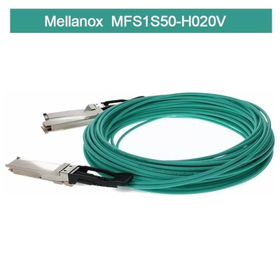 IB HDR MMF Splitter Mellanox AOC Kabel MFS1S50-H020V (QSFP56 Untuk 2xQSFP56)