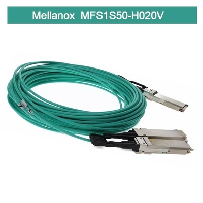IB HDR MMF Splitter Mellanox AOC Kabel MFS1S50-H020V (QSFP56 Untuk 2xQSFP56)