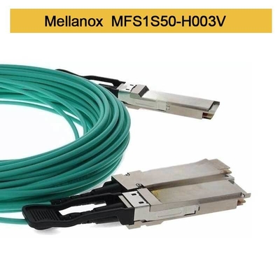 MFS1S50-H003V Kabel Aoc 200GbE Ke 2x100GbE Kabel QSFP56 Ke 2xQSFP56 MMF Mellanox AOC