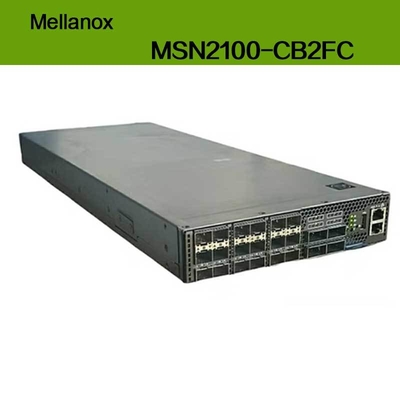 MSN2100-CB2FC Nvidia Spectrum 100gbe 1u Switch 1g Kecepatan Maks Cumulus Linux 16 Port Qsfp28 2 PSU AC X86 2-Core Kedalaman Pendek Aliran Udara P2c