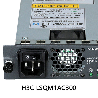 H3c Lsqm1AC300 Inti Utama Jaringan Modular Switch Modul Daya AC Karton 12.5A