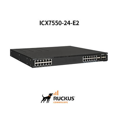 Sakelar Ruckus Icx7550-24-E2 Tingkat Lanjut dengan 24 Port untuk Konektivitas yang Mulus