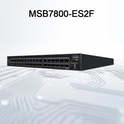 Mellanox MSB7800-ES2F InfiniBand EDR 100Gb/S Switch System 36 QSFP28 Pelabuhan 1U