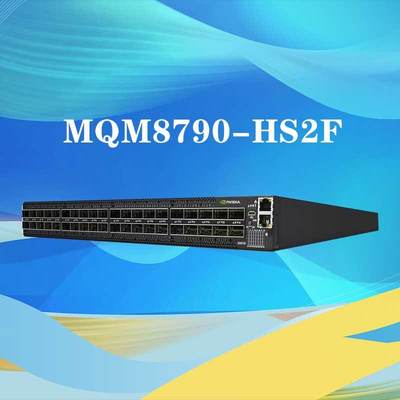 MQM8790-HS2F Mellanox Network Switch 40 Port Non Blocking Managed HDR 200Gb/S