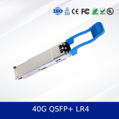 Modul Transceiver Optik QSFP+ LR4 40G Kecepatan Tinggi 3.3V untuk Jaringan yang Andal Baru