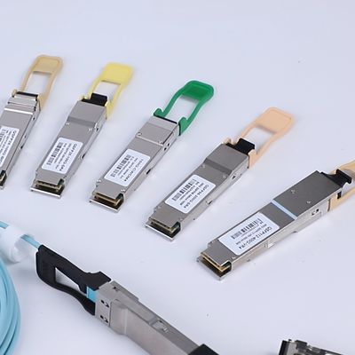 Kecepatan tinggi 400G QSFP112 SR4 Optical Transceiver Module Kecepatan tinggi 850nm 100m MMF