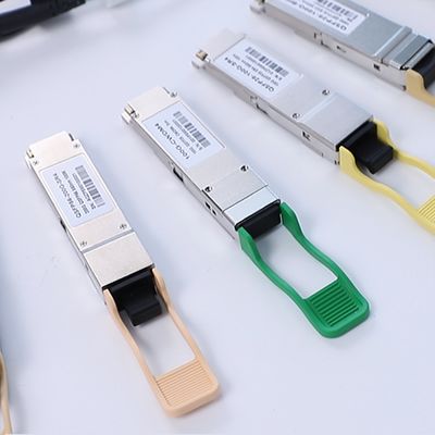 Kecepatan tinggi 400G QSFP112 SR4 Optical Transceiver Module Kecepatan tinggi 850nm 100m MMF
