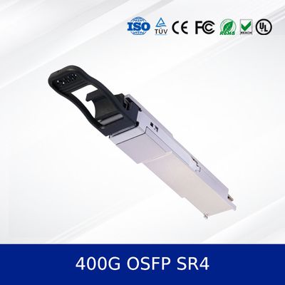 Kecepatan tinggi 400G QSFP112 SR4 Optical Transceiver Module Kecepatan tinggi 850nm 100m MMF