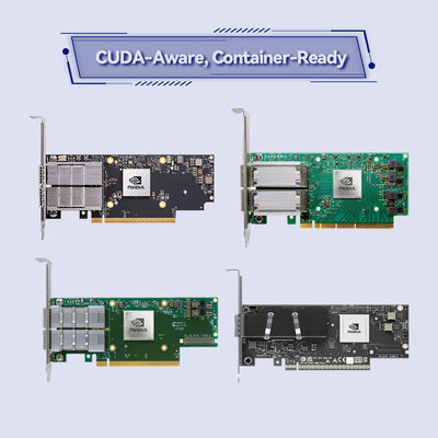 Kartu Adaptor En Nvidia MCX623436an-Cdab Connectx-6 Dx, 100gbe, Ocp3.0, dengan Manajemen Host, Dual-Port Qsfp56, Pcie 4.0 X16, Tanpa Kripto, Sekrup Jempol (Tarik Tab)
