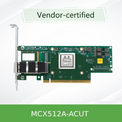SFP28 10GbE/25GbE Kartu Jaringan Mellanox X8 PCIE Kartu Ethernet MCX512A-ACUT