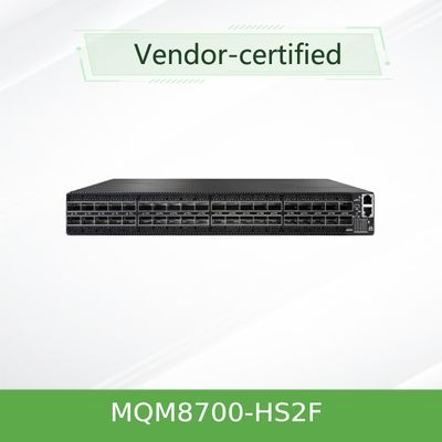 MQM8700-HS2F ((920-9B110-00FH-0MD) Jaringan Mellanox Kuantum Hdr Switch 40 Port 200 Gbit/S 40 Infiniband Port