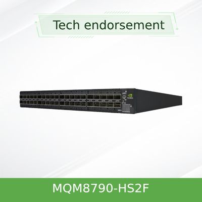 40 QSFP56 Port Mellanox Quantum Hdr Infiniband Switch 200 Gbps MQM8790-HS2F