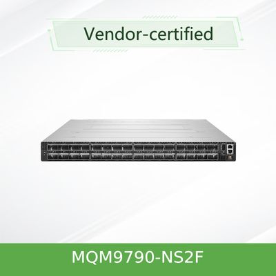 MQM9790-NS2F(920-9B210-00FN-0D0) InfiniBand Mellanox Network Switch 64 Port 400Gb/S 32 Port OSFP Tidak dikelola