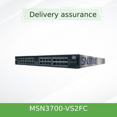 2 PSU AC Mellanox Switch Jaringan Terbuka Cumulus Linux Switch MSN3700-VS2FC 200GbE 1U
