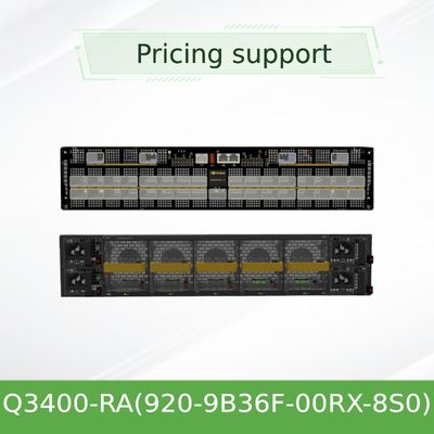 Sakelar Infiniband XDR Berbasis Quantum-3 Q3400-RA 920-9B36F-00RX-8S0 4U 144 Port XDR Melalui 72 Kandang OSFP 8 Catu Daya