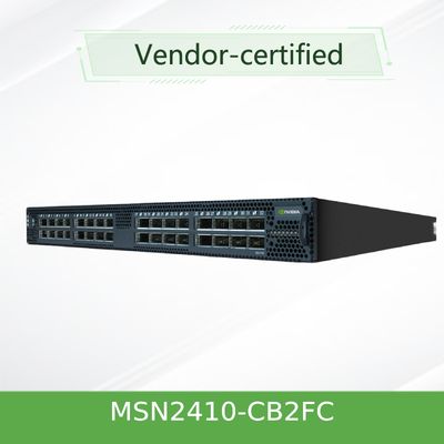 MSN2410-CB2FC Mellanox sN2410Mellanox Network Switch Cumulus Linux 48 Port SFP28 8 Port QSFP28