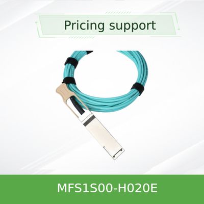 Kabel Serat Aktif Mellanox 20m 200Gb Kabel Ethernet AOC MFS1S00-H020E QSFP56