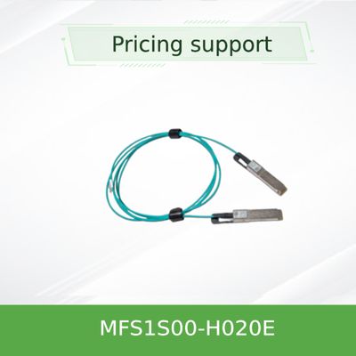 Kabel Mellanox AOC Low Latency MFS1S00-H020E Kabel Splitter Ethernet 200GbE hingga 2x100GbE 20m