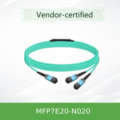 Kabel Fiber Splitter Multimode Optik Nvidia Mfp7e20-Nxxx Mfp7e20-N020 Mmf, MPO12 APC ke 2xmpo12 APC