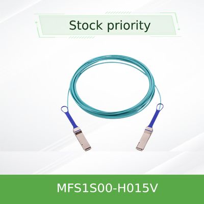 MFS1S00-H015V Aoc Kabel Optik Aktif 200Gb/S IB HDR QSFP56 15m