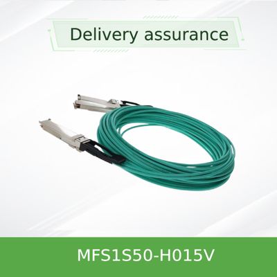 MFS1S50-H015V Kabel Mellanox AOC Kabel Kecepatan Tinggi Untuk Pusat Data