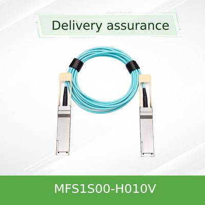MFS1S00-H010V Mellanox AOC Kabel IB HDR Hingga 200Gb/S QSFP56 10m Sfp