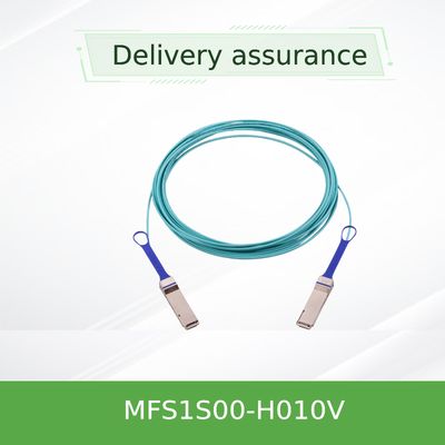 Kabel 200G Mellanox AOC 10M QSFP56 MFS1S00-H010V Di Server kecepatan tinggi
