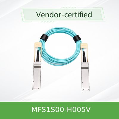 MFS1S00-H005V(980-9I45D-00H005) Kabel optik aktif Aoc Hingga 200Gb/S IB HDR QSFP56 5m