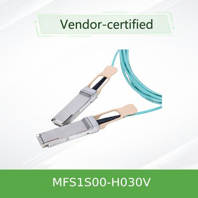 Kabel InfiniBand Mellanox AOC Kabel Interkoneksi Berkecepatan Tinggi MFS1S00-H030V